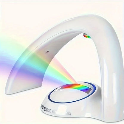 LAMPARA DE PROYECTOR ARCOIRIS RAINBOW LED LIGHTS FUNCIONA CONECTADA Y CON PILAS