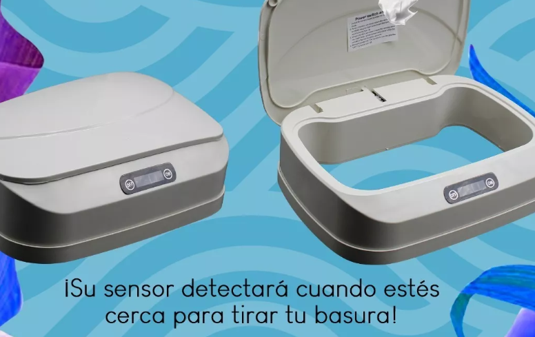 PAPELERA PLEGABLE CON SENSOR DE APERTURA