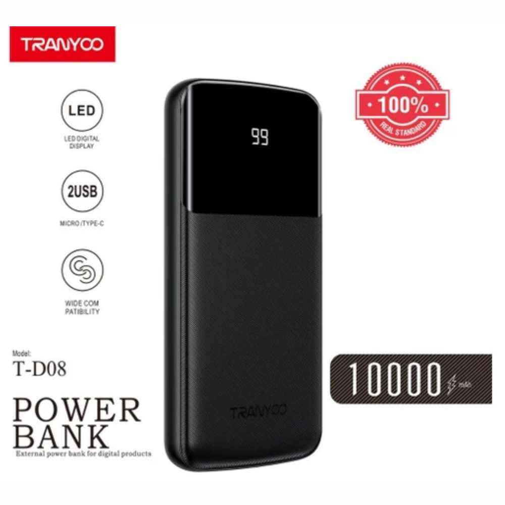 Power Bank Bateria Portatil 10000mah Doble Puerto Usb Td-08